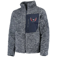 Washington Capitals Girls Youth Fan Gear Sherpa Full-Zip Jacket Outlet
