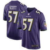 Baltimore Ravens Nike Bart Scott Game Retired Player Jersey