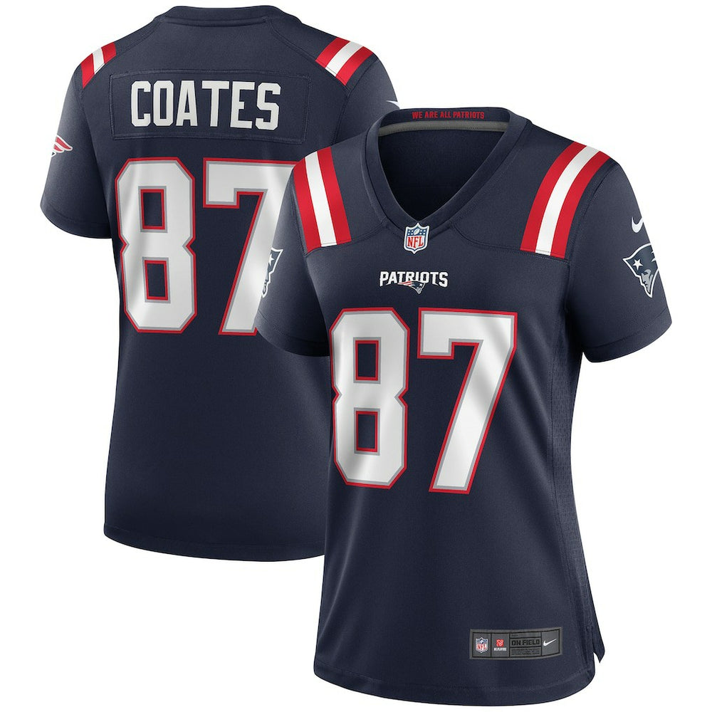 New England Patriots Nike Ben Coates Women's Game Retired Player Jersey