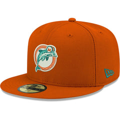 Miami Dolphins New Era Omaha Throwback 59FIFTY Fitted Hat