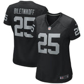 Fred Biletnikoff Las Vegas Raiders Women's Game Retired Player Jersey - Black