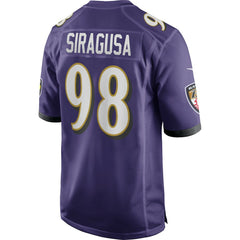 Baltimore Ravens Nike Tony Siragusa Game Retired Player Jersey