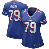 Buffalo Bills Nike Ruben Brown Women's Game Retired Player Jersey