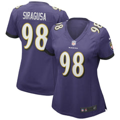 Baltimore Ravens Nike Tony Siragusa Women's Game Retired Player Jersey