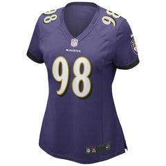 Baltimore Ravens Nike Tony Siragusa Women's Game Retired Player Jersey