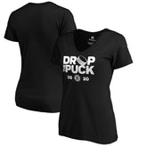 Boston Bruins Women's Drop the Puck V-Neck T-Shirt Outlet