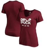 Colorado Avalanche Women's Drop the Puck V-Neck T-Shirt Outlet