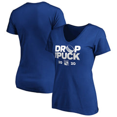 New York Rangers Women's Drop the Puck V-Neck T-Shirt Online