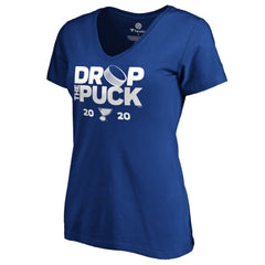 St. Louis Blues Women's Drop the Puck V-Neck T-Shirt Outlet