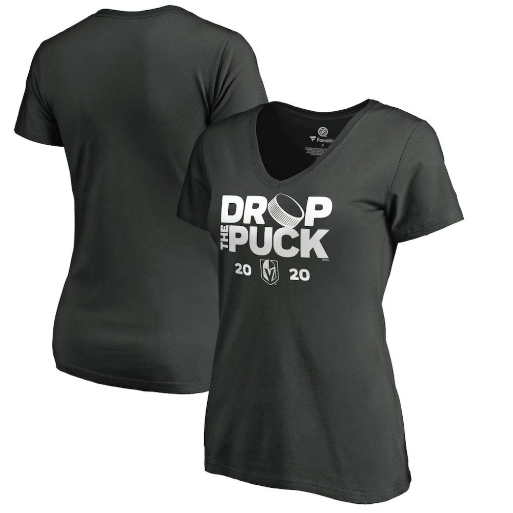 Vegas Golden Knights Women's Drop the Puck V-Neck T-Shirt Discount