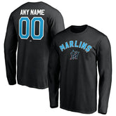Miami Marlins Personalized Winning Streak Name & Number Long Sleeve T-Shirt | MLB New