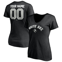 Chicago White Sox Women's Personalized Winning Streak Name & Number V-Neck T-Shirt | MLB Online