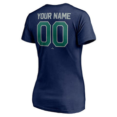 Seattle Mariners Women's Personalized Winning Streak Name & Number V-Neck T-Shirt | MLB Discount