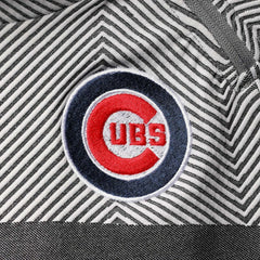 Chicago Cubs Levelwear Women's Verse Asymmetrical Raglan Tri-Blend Quarter-Zip Jacket | MLB US