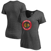 Chicago Blackhawks Women's #WeSkateFor V-Neck T-Shirt For Sale