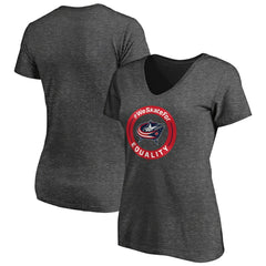 Columbus Blue Jackets Women's #WeSkateFor V-Neck T-Shirt Online