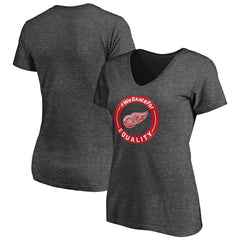 Detroit Red Wings Women's #WeSkateFor V-Neck T-Shirt Outlet