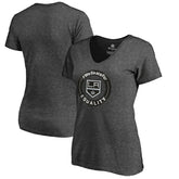 Los Angeles Kings Women's #WeSkateFor V-Neck T-Shirt On Sale