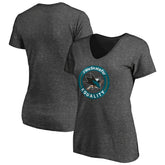 San Jose Sharks Women's #WeSkateFor V-Neck T-Shirt Online