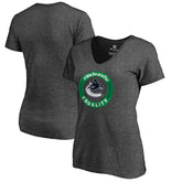 Vancouver Canucks Women's #WeSkateFor V-Neck T-Shirt On Sale