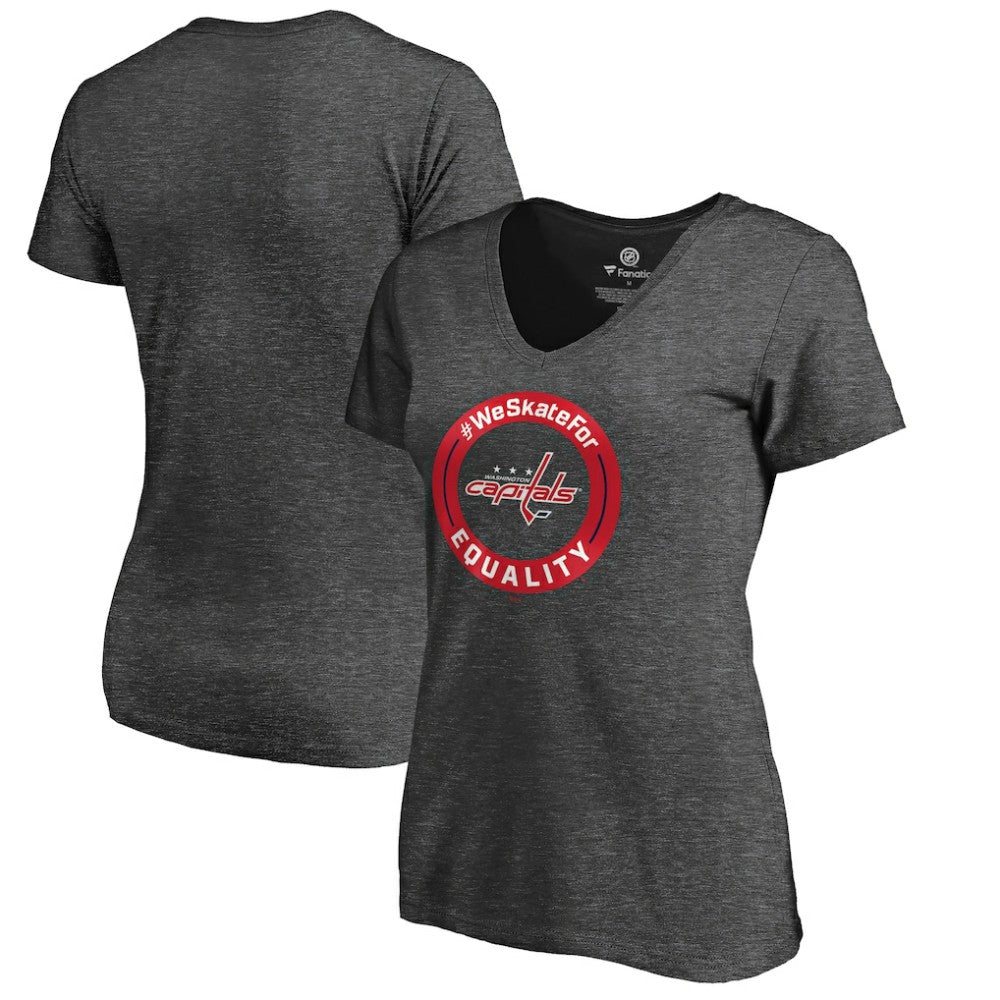 Washington Capitals Women's #WeSkateFor V-Neck T-Shirt Sale