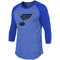 Jordan Binnington St. Louis Blues Fanatics Name & Number Tri-Blend Raglan 3/4-Sleeve T-Shirt Online