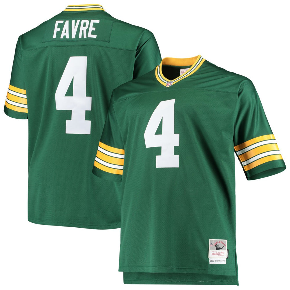 Green Bay Packers Mitchell & Ness Brett Favre Big & Tall 1996 Retired Player Replica Jersey