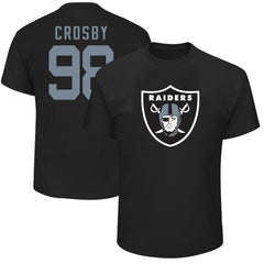 Las Vegas Raiders Fanatics Maxx Crosby Big & Tall Player Name & Number T-Shirt