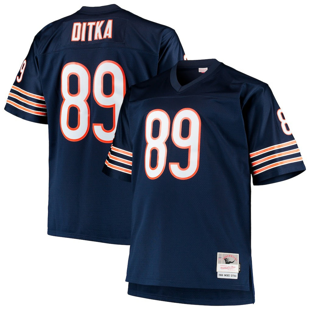 Chicago Bears Mitchell & Ness Mike Ditka Big & Tall 1966 Retired Player Replica Jersey