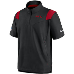 Atlanta Falcons Nike Sideline Coaches Short Sleeve Quarter-Zip Jacket