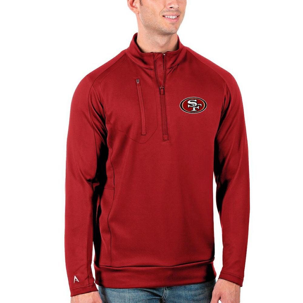 San Francisco 49ers Antigua Generation Quarter-Zip Pullover Jacket
