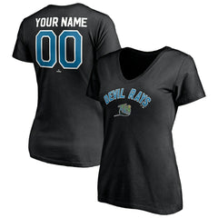 Tampa Bay Rays Women's Cooperstown Winning Streak Personalized Name & Number V-Neck T-Shirt | MLB US