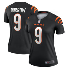 Cincinnati Bengals Nike Joe Burrow Women's Legend Player Performance Top