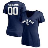Chicago White Sox Women's Cooperstown Winning Streak Alternate Personalized Name & Number V-Neck T-Shirt | MLB Near me