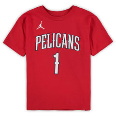 Zion Williamson New Orleans Pelicans Jordan Brand Preschool Statement Edition Name & Number T-Shirt For Sale