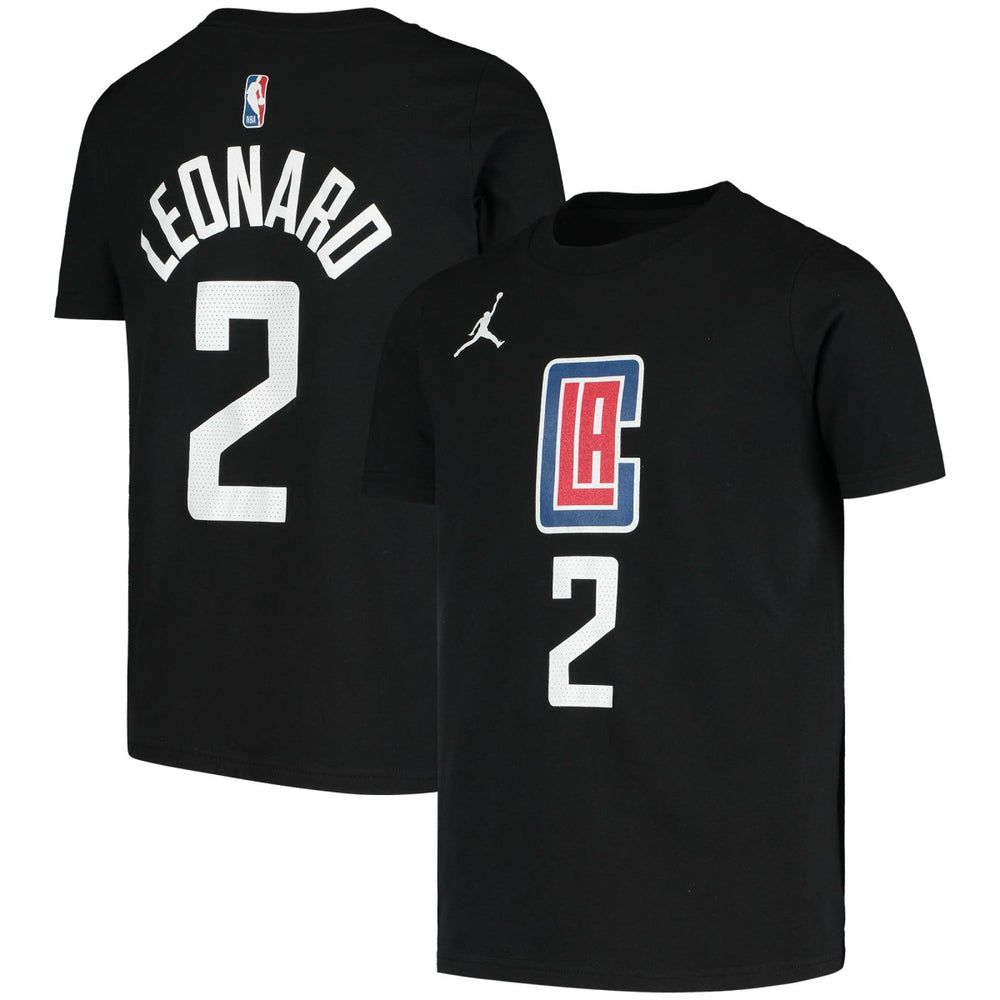 Kawhi Leonard LA Clippers Jordan Brand Youth Statement Edition Name & Number T-Shirt New