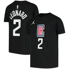 Kawhi Leonard LA Clippers Jordan Brand Youth Statement Edition Name & Number T-Shirt New