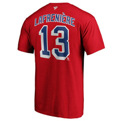 Alexis Lafrenière New York Rangers Fanatics Authentic Stack Name & Number T-Shirt On Sale