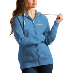 Los Angeles Chargers Antigua Women's Victory Full-Zip Hoodie