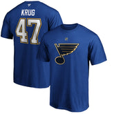 Torey Krug St. Louis Blues Fanatics Authentic Stack Name & Number T-Shirt For Sale