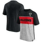 Atlanta Falcons Fanatics Throwback Colorblock T-Shirt