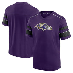 Baltimore Ravens Fanatics Textured Hashmark V-Neck T-Shirt