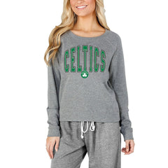 Boston Celtics Concepts Sport Women's Mainstream Terry Long Sleeve Top Discount