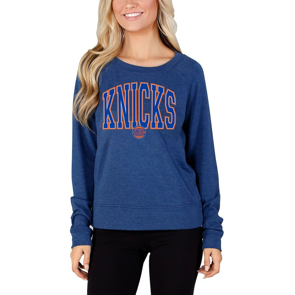 New York Knicks Concepts Sport Women's Mainstream Terry Long Sleeve Top Discount