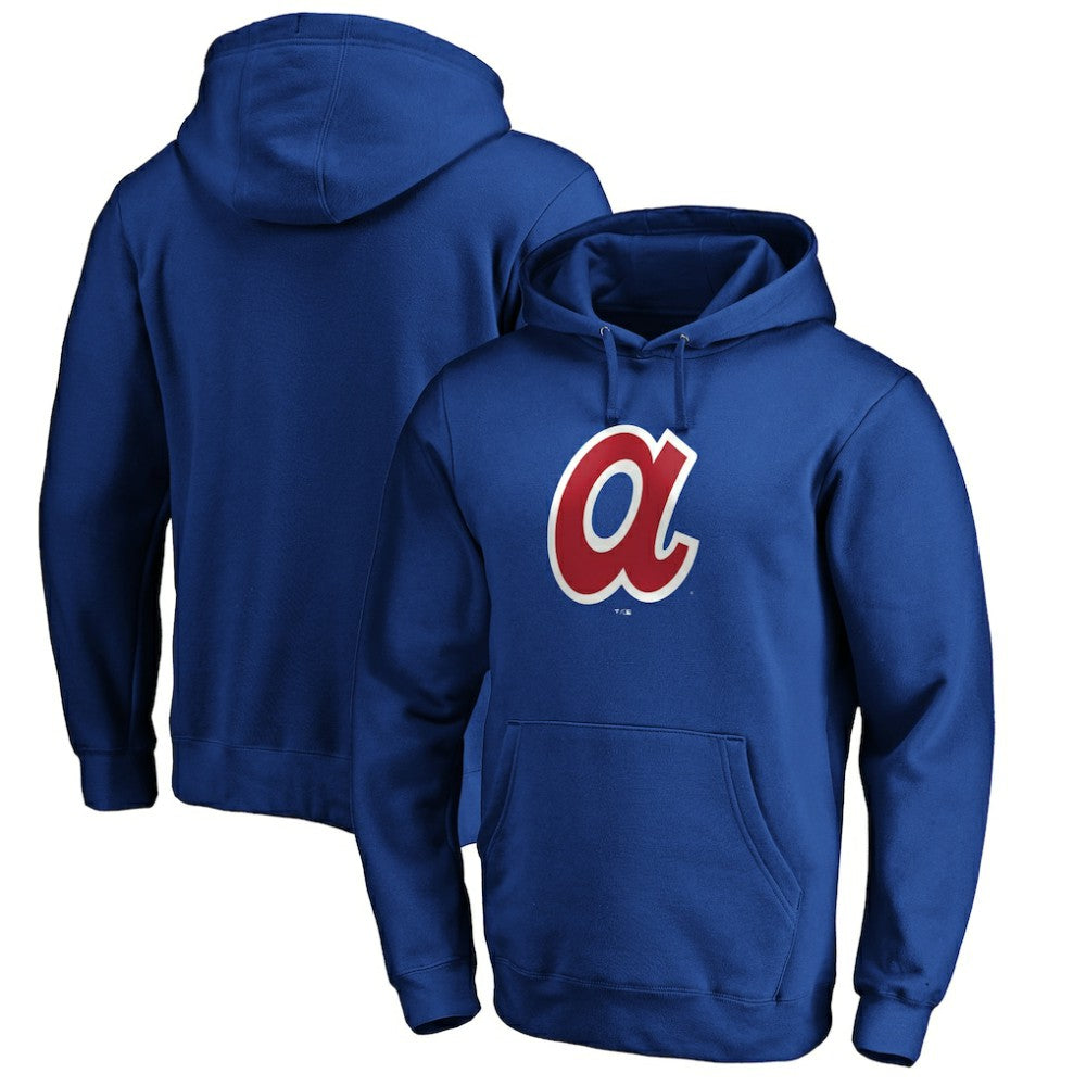 Atlanta Braves Cooperstown Collection Huntington Logo Fitted Pullover Hoodie | MLB Outlet