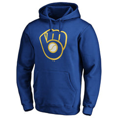Milwaukee Brewers Cooperstown Collection Huntington Logo Fitted Pullover Hoodie | MLB Shop