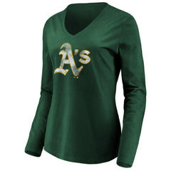 Athletics Women's Core Distressed Team Long Sleeve T-Shirt | MLB Near me