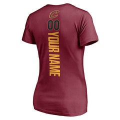 Cleveland Cavaliers Women's Playmaker Personalized Name & Number V-Neck T-Shirt sale Discount