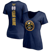 Denver Nuggets Women's Playmaker Personalized Name & Number V-Neck T-Shirt sale Online