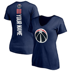 Washington Wizards Women's Playmaker Personalized Name & Number V-Neck T-Shirt On Sale
